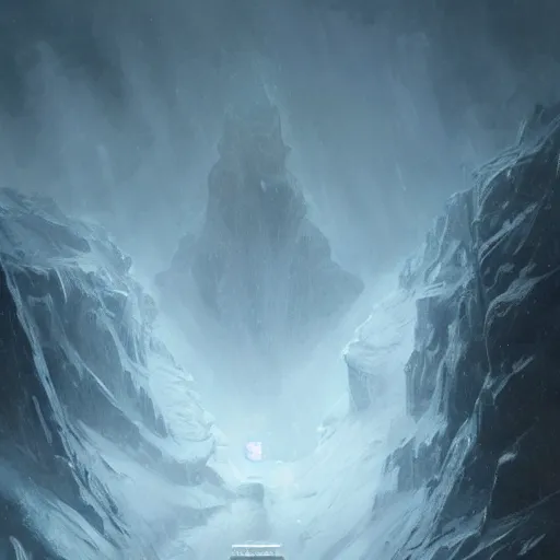 Prompt: at the mountains of madness by h. p. lovecraft, antarctic mountains, edritch city, painted by seb mckinnon, high detail, dramatic light, digital art, painted by greg rutkowski, promotional movie posterart, trending on artstation