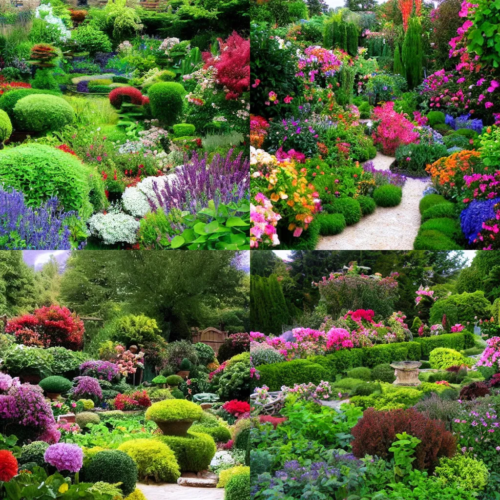 Prompt: gods most beautiful garden, 8 k, indicate