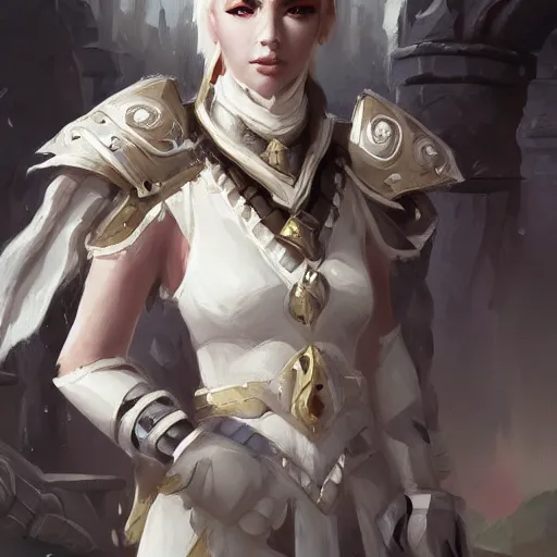 Image similar to a portrait of a white chess pawn, a white chess pawn, battlefield background, bright art masterpiece artstation. 8 k, sharp high quality artwork in style of jose daniel cabrera pena and greg rutkowski, concept art by tooth wu, blizzard warcraft artwork, hearthstone card game artwork, chess pawn