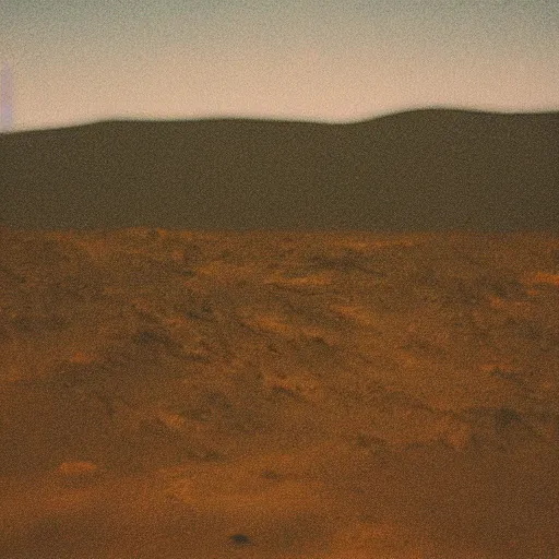 Prompt: “ mars landscape, details photograph very high quality color, 3 5 mm lens looking to horizon ”