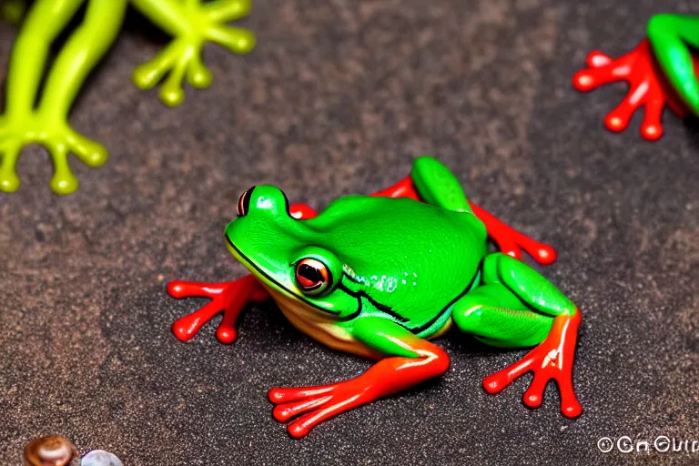 Prompt: fisher price frog pond, california, in 2 0 1 5, perfect focus, scene from tv show hyper detailed 5 5 mm 8 5 mm, toy photography, made out of plastic