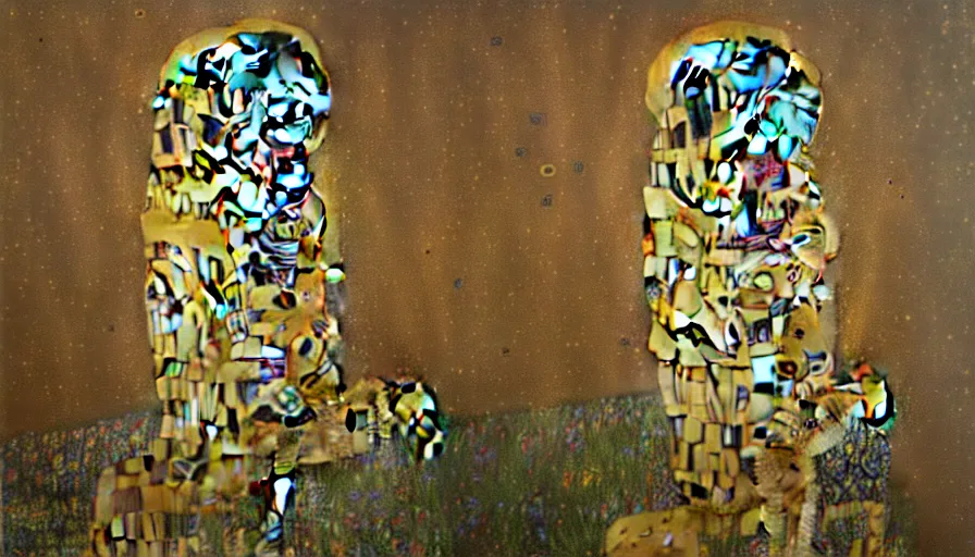 Prompt: mindscape, by mariusz lewandowski, by gustav klimt