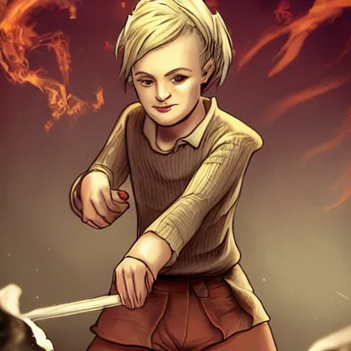 Image similar to eleven fighting vecna