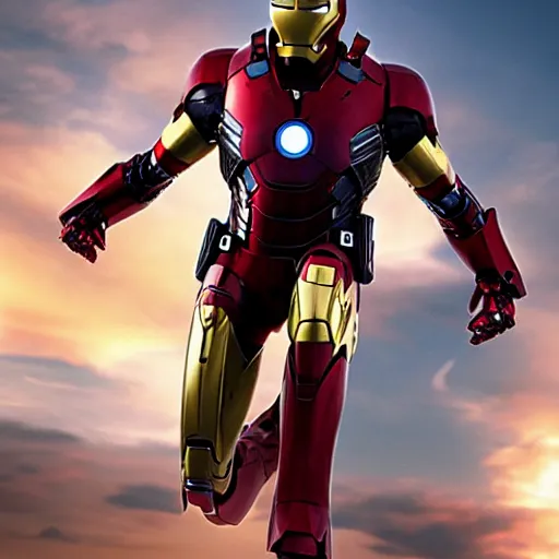 Image similar to iron man suit for ant-man, 4k realistic photo