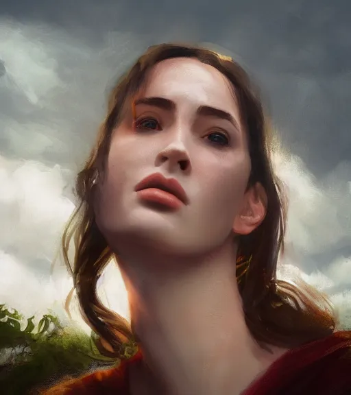 Image similar to king, portrait, illustration, rim light, top light, perfectly shaded, spring time, slight overcast lighting, soft painting, hyper realistic cinematic art 4 k great view high quality