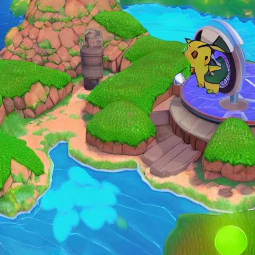 Image similar to Pokémon Mystery Dungeon on the Playstation 5, screenshot,