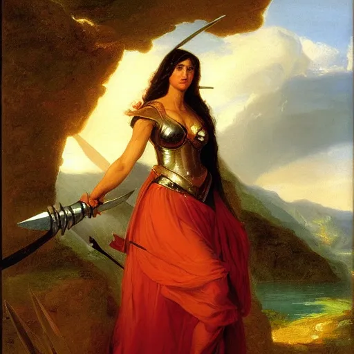 portrait of Xena warrior princess by Thomas Cole | Stable Diffusion ...