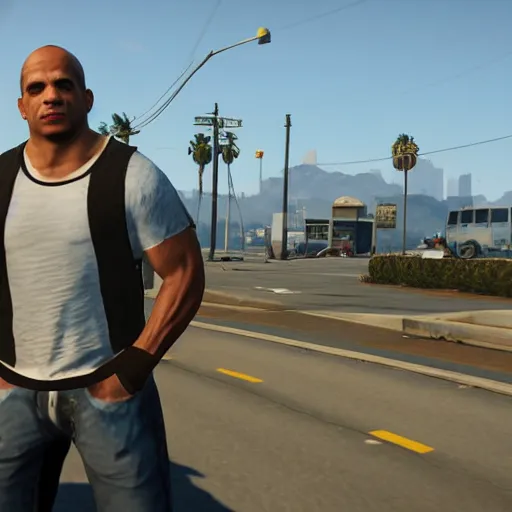 Prompt: tyler 1 in gta v, 4 k, high detail, high - resolution photograph, professional photography, ultra - detail