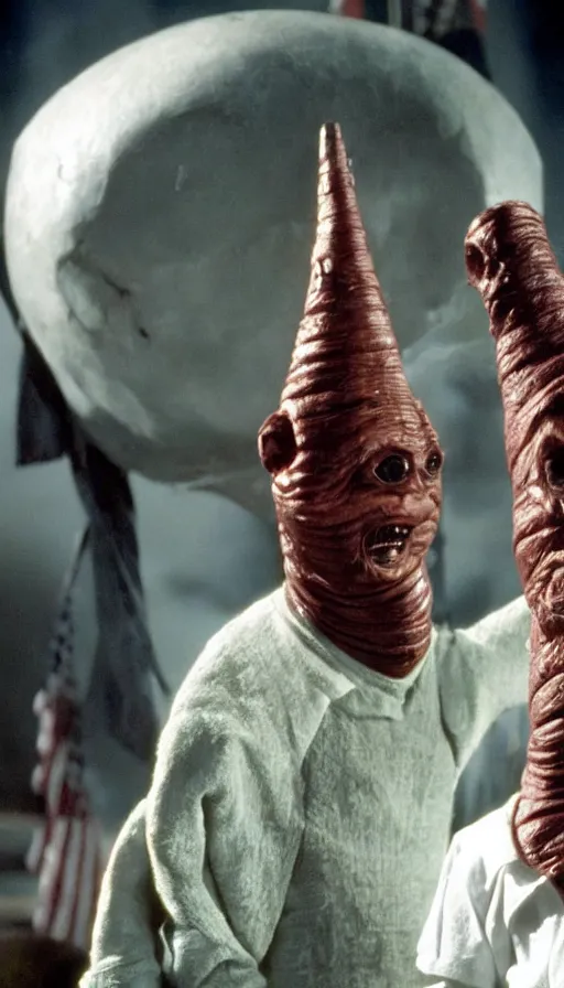 Prompt: e. t. coneheads civil war, cinema still