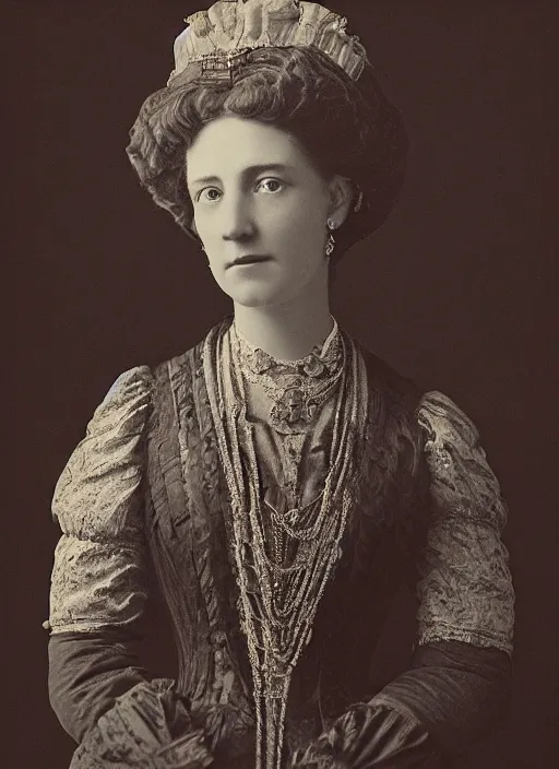 Prompt: portrait of a victorian noblewoman, female, victorian, detailed face, highly detailed, cinematic lighting, photograph by elliott & fry