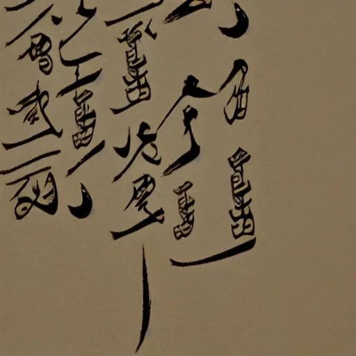 Image similar to poem written in arabic chinese script