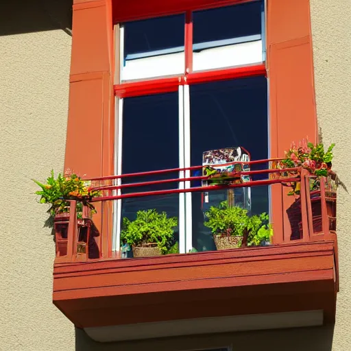 Image similar to Lightning McQueen themed balcony window