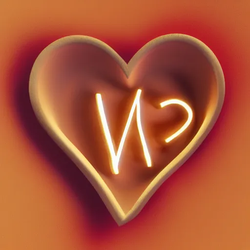 Image similar to a heart with the name alex written on it, cute, high detail, well lit, octane render, blender, particles,