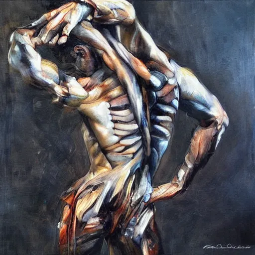 Image similar to gestures, bones, muscles, fingers composition abstract, magical, realism, by seveso, asencio, baars