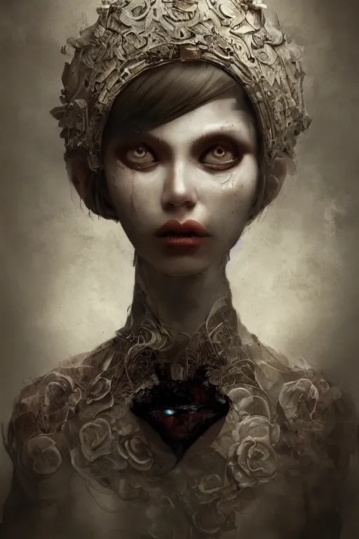 Image similar to a portrait of a character in a hostile environment by natalie shau, naoto hattori, jacqueline e and bastien lecouffe deharme, trending on artstation, artstationhd, artstationhq, unreal engine, 4 k, 8 k