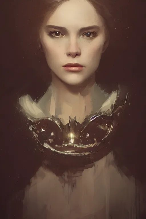 Prompt: A fancy portrait of a young and beautiful women by Greg Rutkowski, Sung Choi, Mitchell Mohrhauser, Maciej Kuciara, Johnson Ting, Maxim Verehin, Peter Konig, Bloodborne, 8k photorealistic, cinematic lighting, HD, high details, dramatic, dark atmosphere, trending on artstation