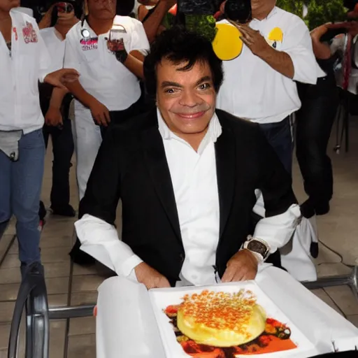 Image similar to juan gabriel at mcdonald's paparazzi