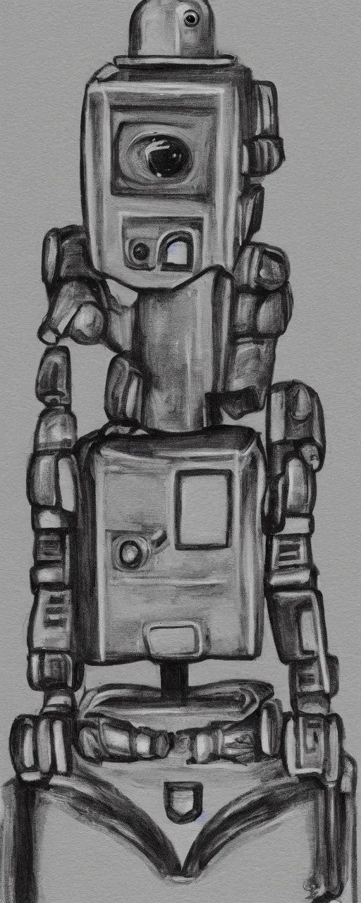 Prompt: a robot portrait