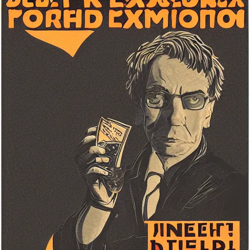 Image similar to Poster for an exhibition about theft