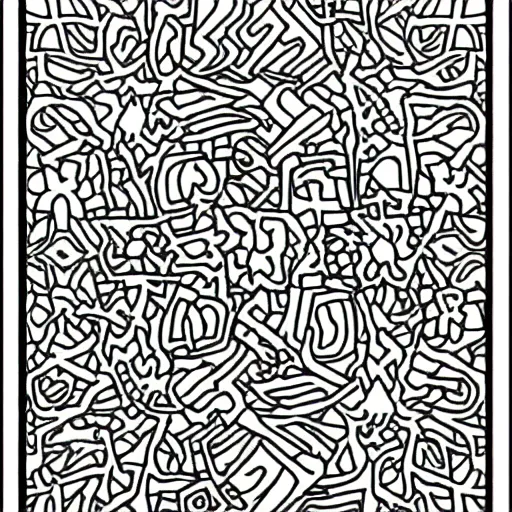 coloring book page. Stable Diffusion OpenArt