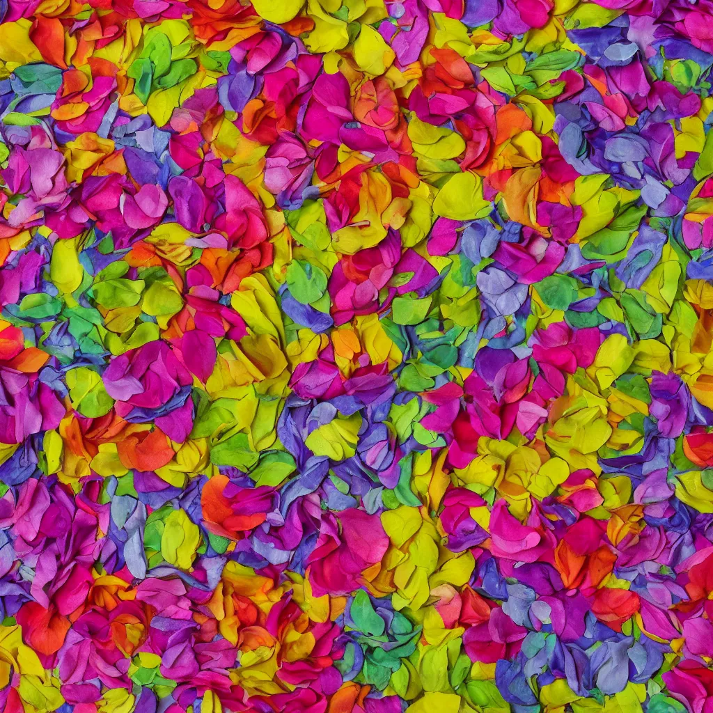 Image similar to a mandala of flower petals