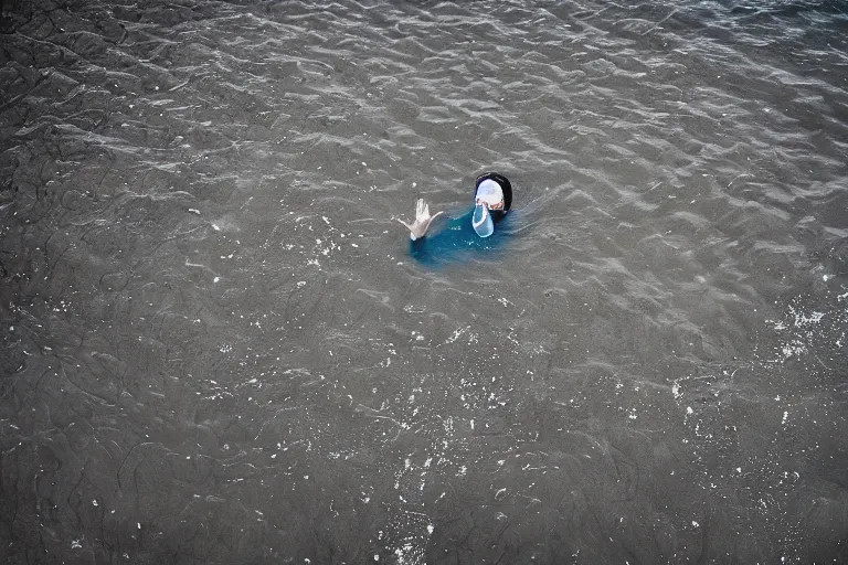 Image similar to overhead shot of a man snorkeling underwater in between submerged amsterdam buildings after the flood, photograph, natural light, sharp, detailed face, magazine, press, photo, Steve McCurry, David Lazar, Canon, Nikon, focus