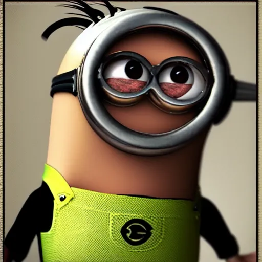 Image similar to Ripped minion, sharp focus