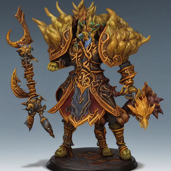 Image similar to nozdormu, an world of warcraft portrait of nozdormu, figurine, detailed