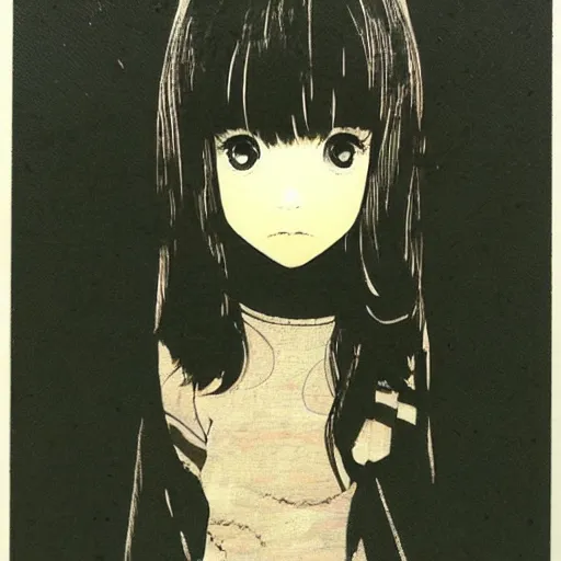 Image similar to a pretty little girl, by asano inio,