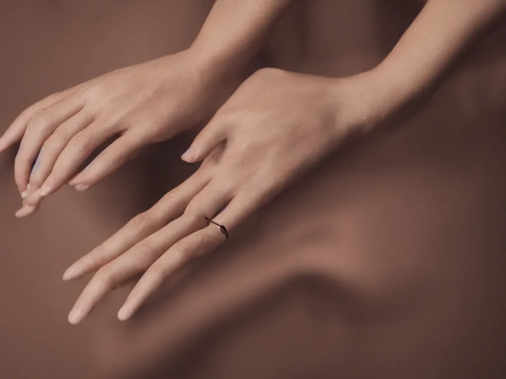 Prompt: studio catalog photography of a finely detailed woman's natural hand