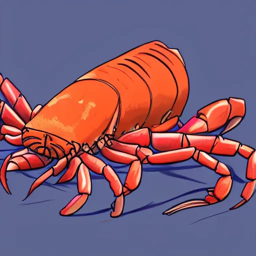 Image similar to Jordan Peterson with the body of a lobster, artstation