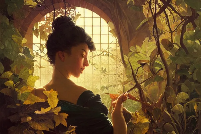 Prompt: my plots and purposes were not mine, just items borrowed, golden hour, mystical, smooth, sharp focus, fantasy, 85mm, DOF, art by Caravaggio, Greg rutkowski, Sachin Teng, Thomas Kindkade, Alphonse Mucha, Norman Rockwell, Tom Bagshaw