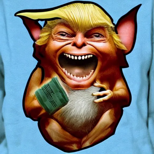 Prompt: “Donald trump as a gremlin”