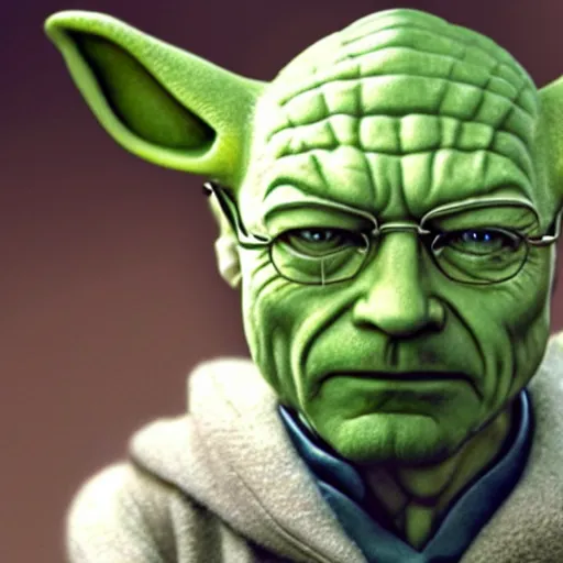 Image similar to Walter white as Yoda 4k detailed super realistic
