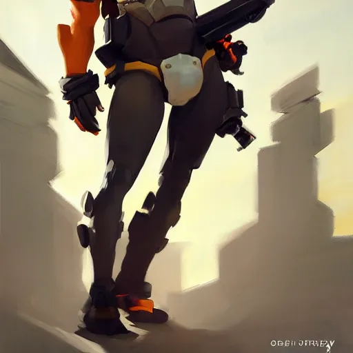 Prompt: greg manchess portrait painting of kay - tu k - 2 s 0 as overwatch character, medium shot, asymmetrical, profile picture, organic painting, sunny day, matte painting, bold shapes, hard edges, street art, trending on artstation, by huang guangjian and gil elvgren and sachin teng