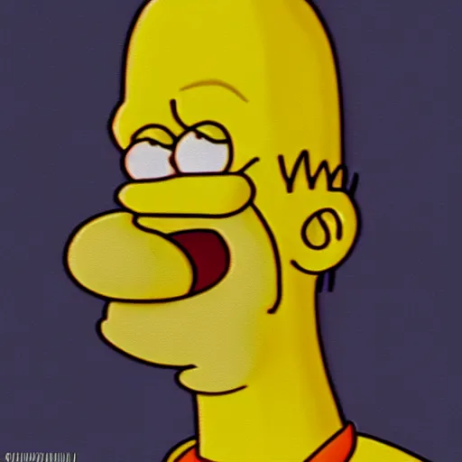 Image similar to photorealistic homer simpson