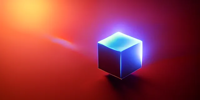 Image similar to a glowing cube surrounded by smaller cubes, atmospheric lighting, intricate, volumetric lighting, beautiful, sharp focus, ultra detailed, in the art style of bowater charlie, brom gerald, astrophotography, rendered in cinema 4 d, quantum wavetracing, rendered in maya