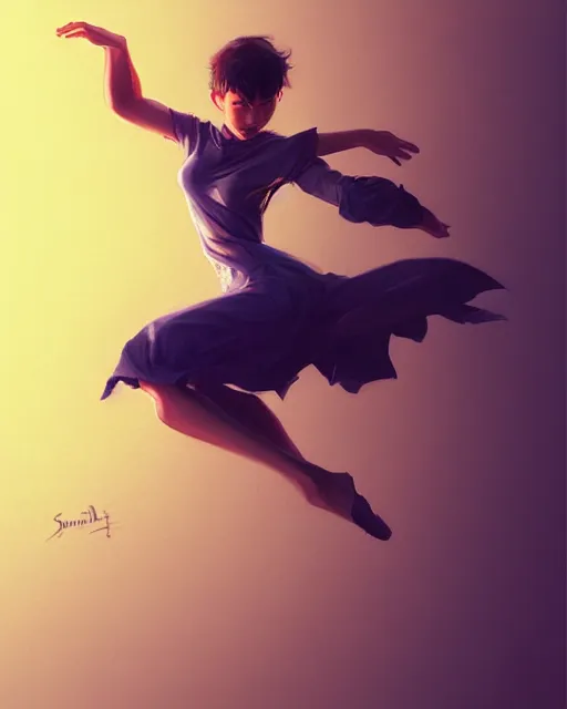 Image similar to Dancing Gesture draw by Stanley Artgerm Lau, Gesture draw, WLOP, Rossdraws, James Jean, Andrei Riabovitchev, Marc Simonetti, and Sakimichan, trending on artstation