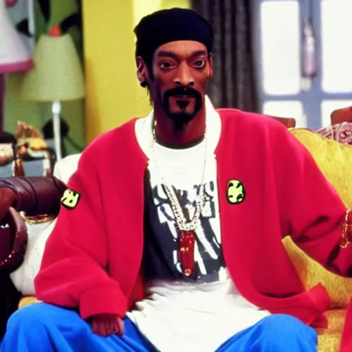 Image similar to a tv still of Snoop Dogg starring in The Fresh Prince of Bel-Air (1990)