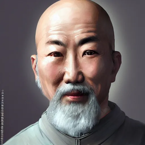 Image similar to portrait painting of a chinese taoist priest about 3 0 years old, like zunlong by wenjun lin, irakli nadar, bright colors, octopath traveler, wenjun lin, unreal engine 5 highly rendered, global illumination, radiant light, detailed and intricate environment