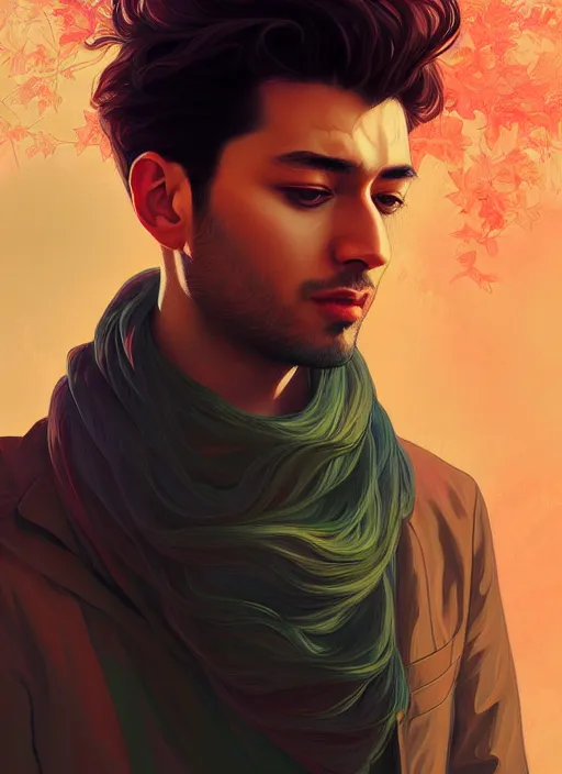 Prompt: handsome kakshi, half body shot, path traced, highly detailed, high quality, digital painting, alena aenami, lilia alvarado, shinji aramaki, karol bak, alphonse mucha, tom bagshaw