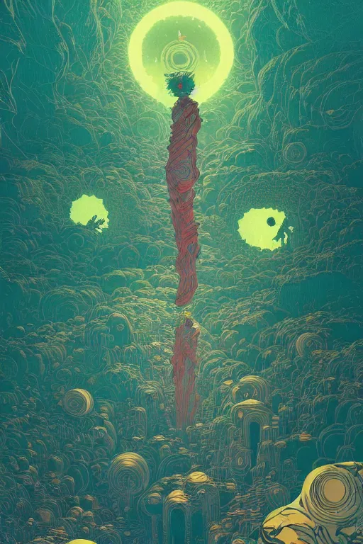 Prompt: the fall of the titans by victo ngai, kilian eng vibrant colours, dynamic lighting, digital art, winning award masterpiece, fantastically beautiful, illustration, aesthetically inspired by beksinski and dan mumford, trending on artstation, art by greg rutkowski, 8 k