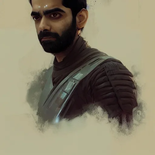 Image similar to A portrait of Rahul Kohli, star wars art, art by greg rutkowski, matte painting, trending on artstation