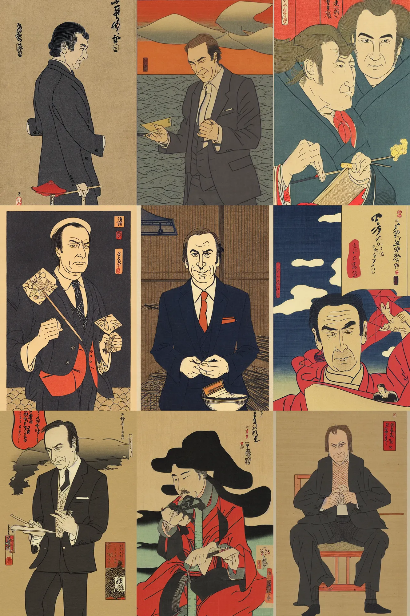 Prompt: Saul Goodman, Ukiyo-e