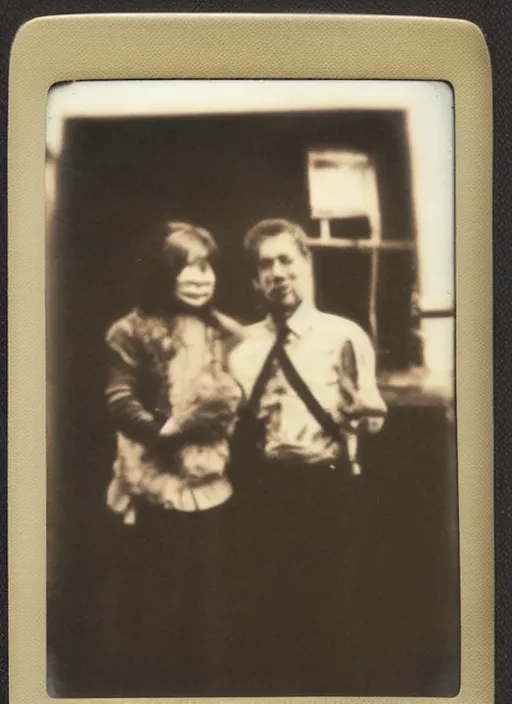 Image similar to old vintage polaroid photo of tali and yosi