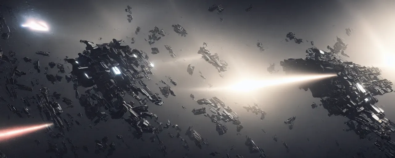 Prompt: eve online movie still, highly detailed, houdini simulation, octane render, majestic, mysterious, double - exposure, light, tones of black in background, ultra - hd, super - resolution, massive scale, perfectionism, soft lighting, ray tracing global illumination, translucidluminescence, crystalline, lumen reflections, in a symbolic and meaningful style