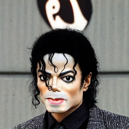 Image similar to cold serious Michael Jackson points at you with anger