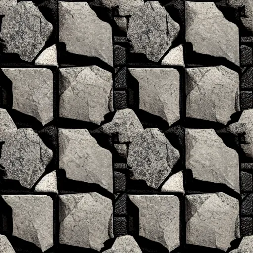 Image similar to seamless video game stone texture, digital art, unreal engine, 4 k