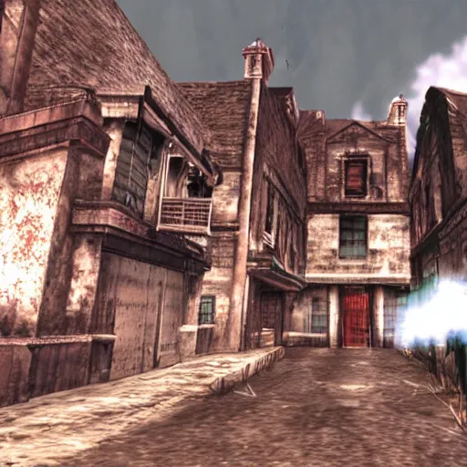 Image similar to Resident Evil Village if it had been a PS1 game