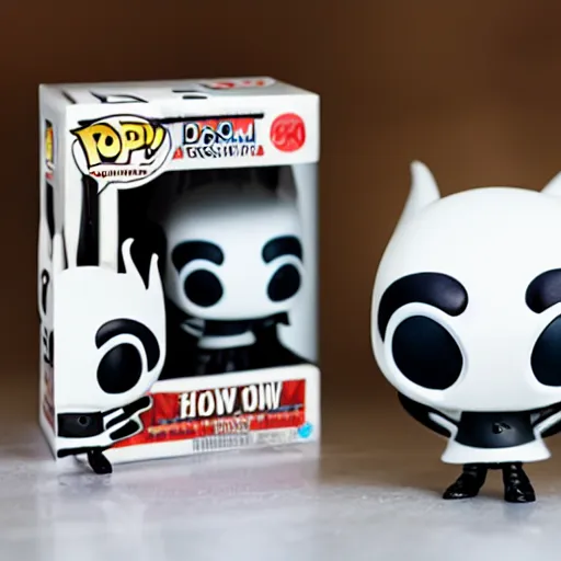 Image similar to hollow knight funko pop, product photography